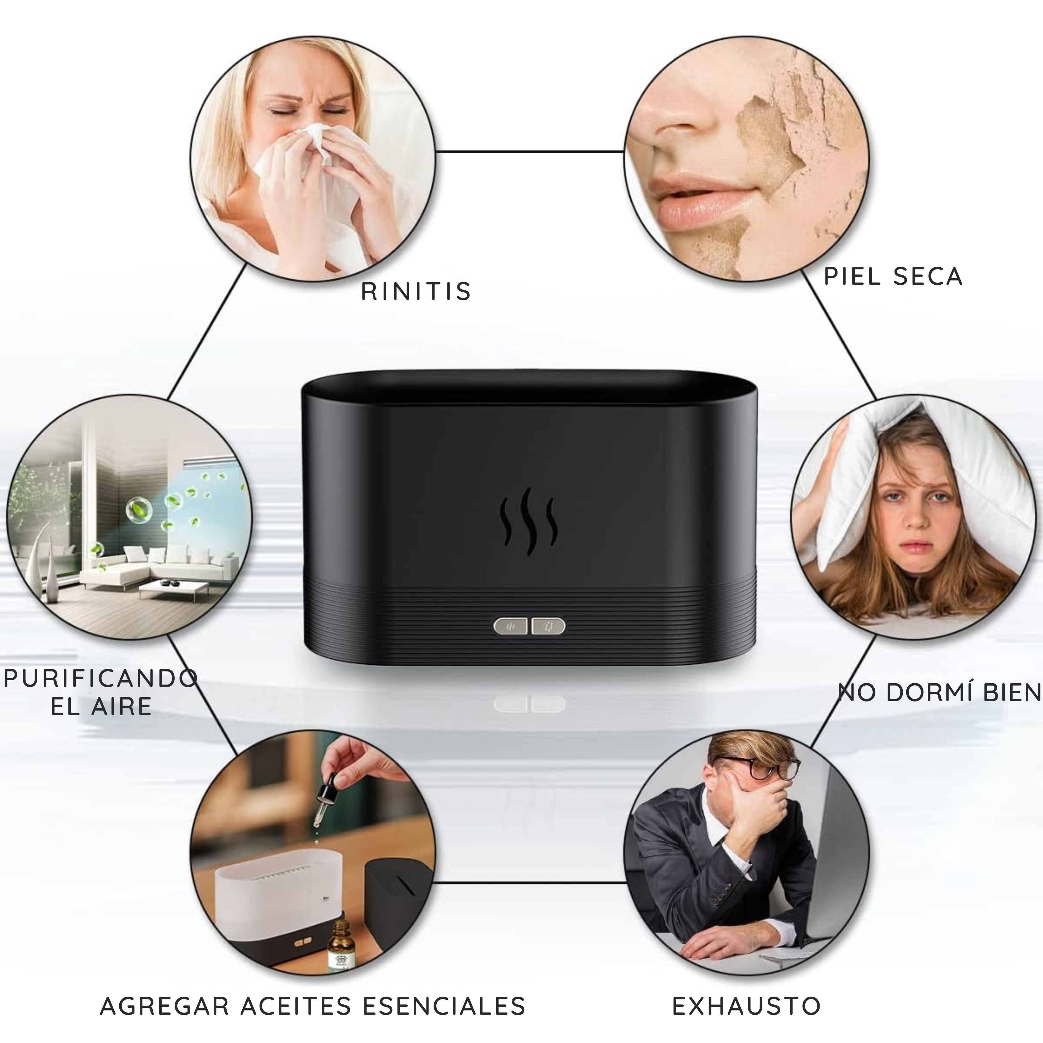 Humidificador de ruidos blancos