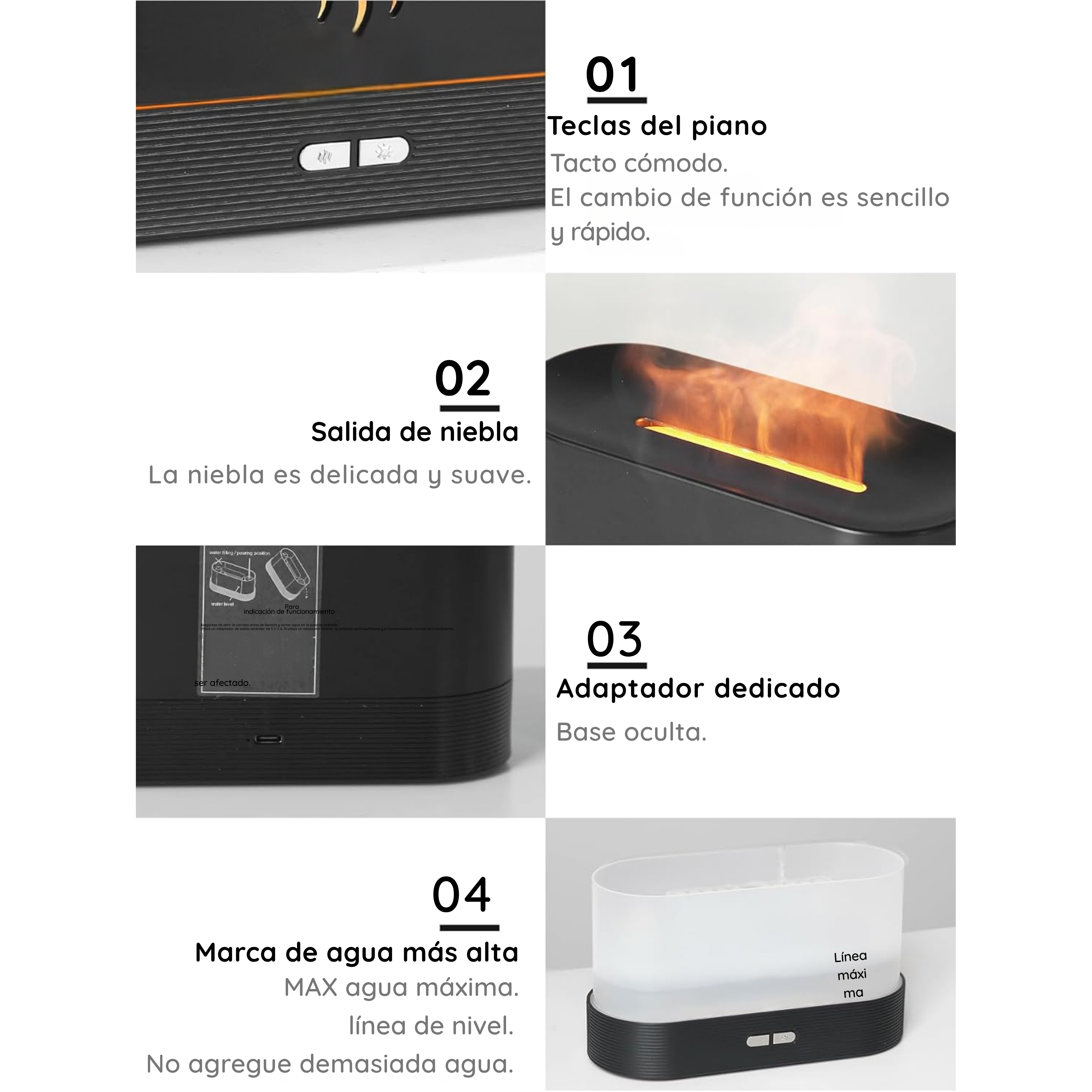 Humidificador de ruidos blancos